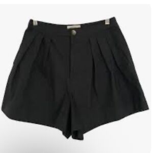 Doen Black Organic Cotton Shorts Size 0